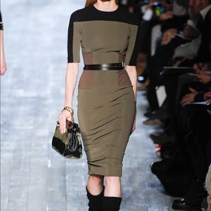 VICTORIA BECKHAM RUNWAY MIDI DRESS XXS